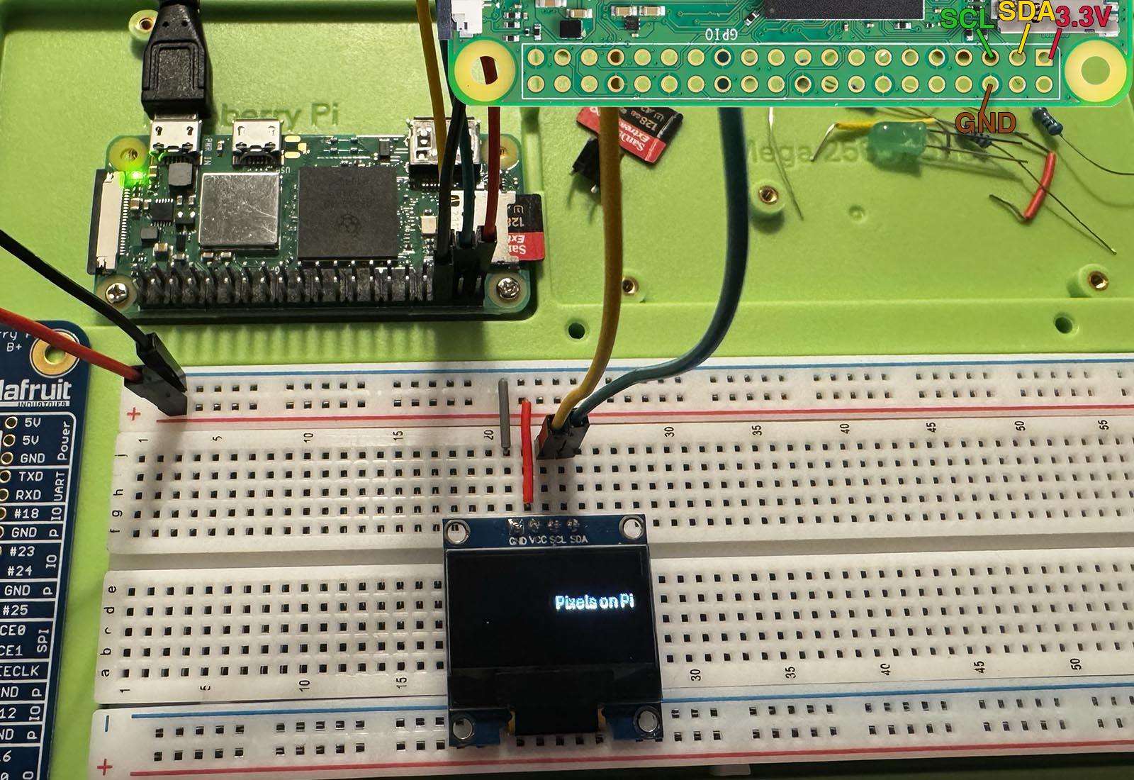 Example circuit for SSD1306