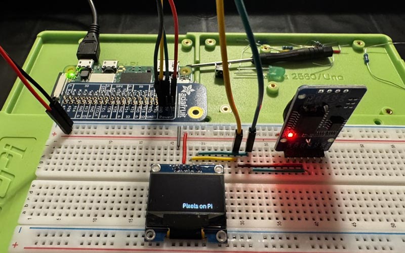 Example circuit for both I2C OLED and RTC